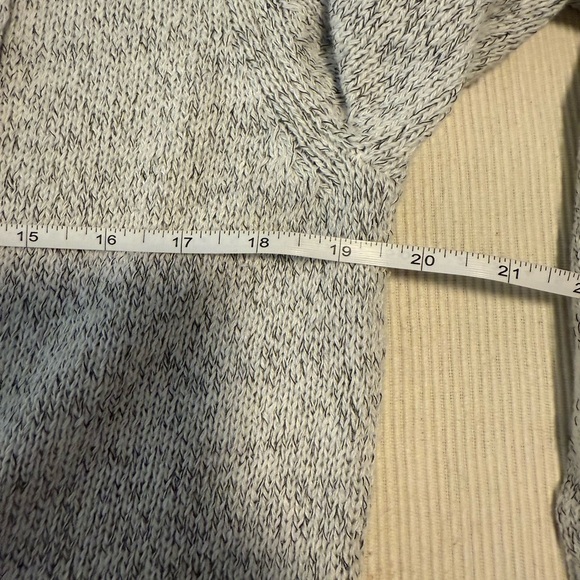 Gray Open Front Cardigan with Shawl Collar - Picture 6 of 8
